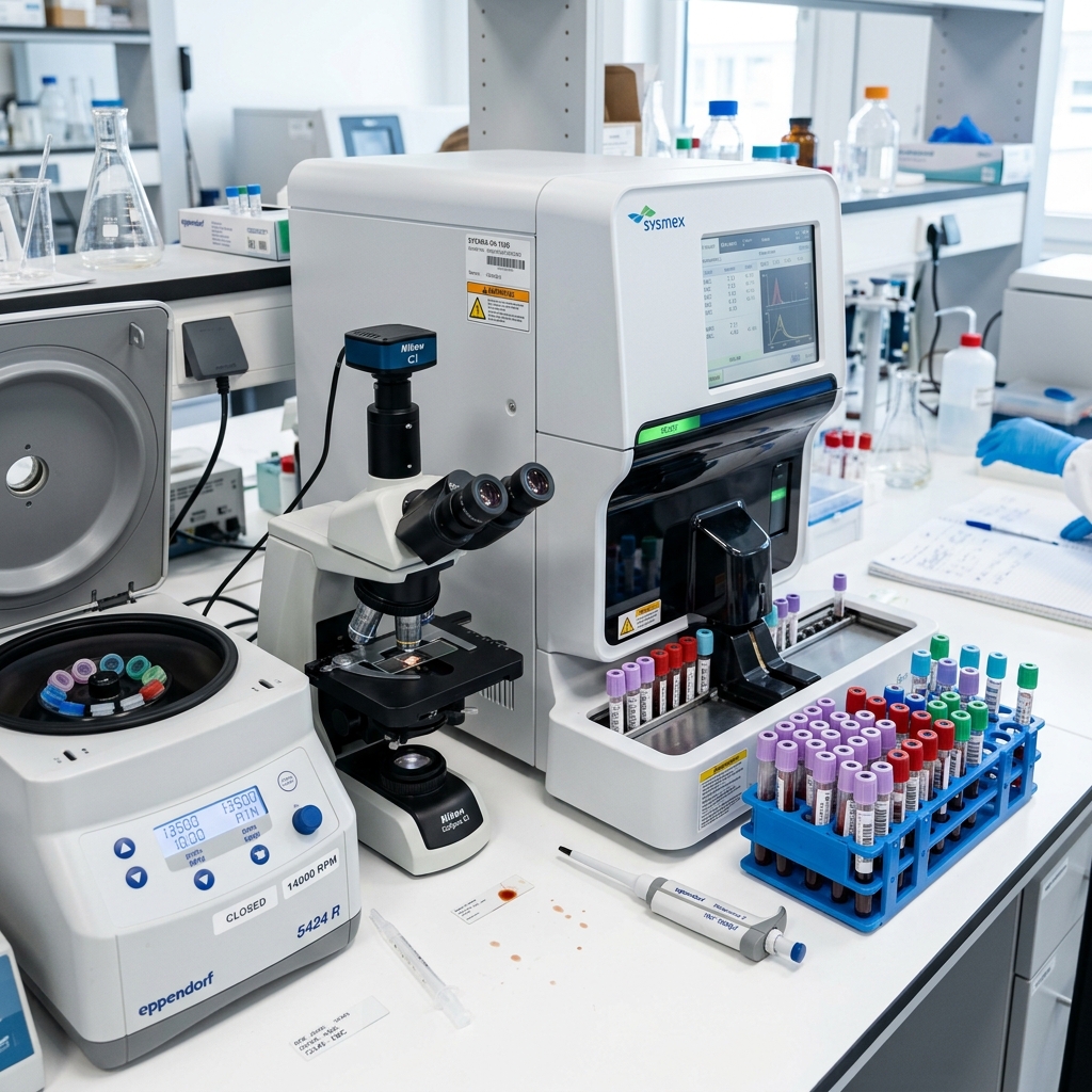 Malaria and Typhoid testing